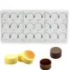 Best Chocolate World Bonbonvorm Ronde Schelp (24x) 28x13 mm