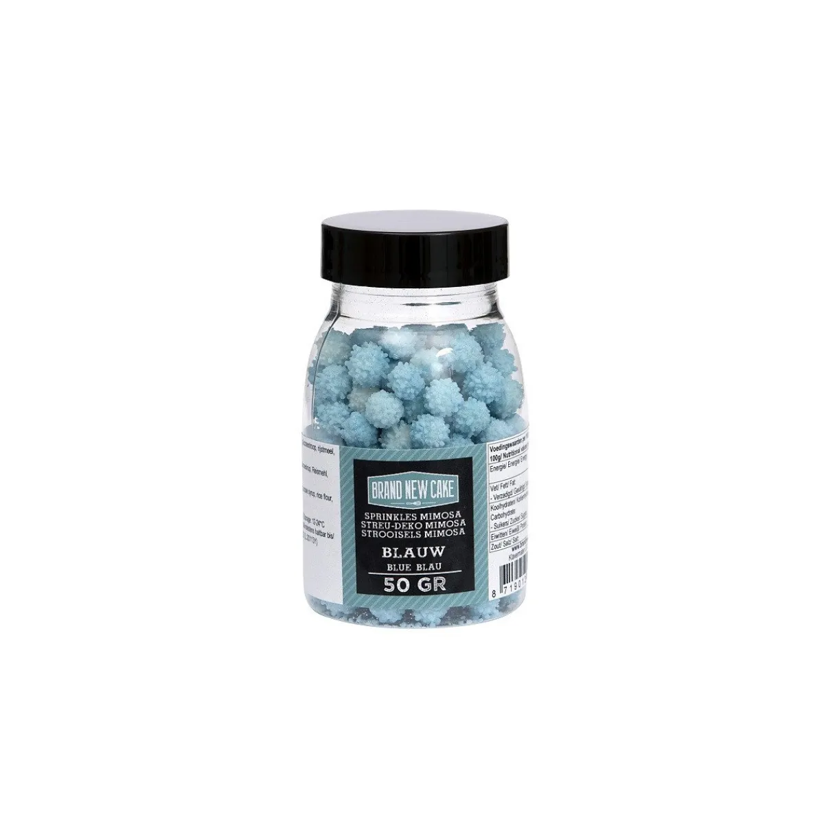 Hot BrandNewCake Mimosa Sprinkles Blauw 50gr.