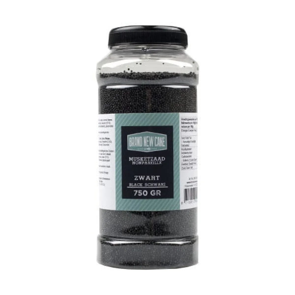 Outlet BrandNewCake Musketzaad Zwart 750gr.