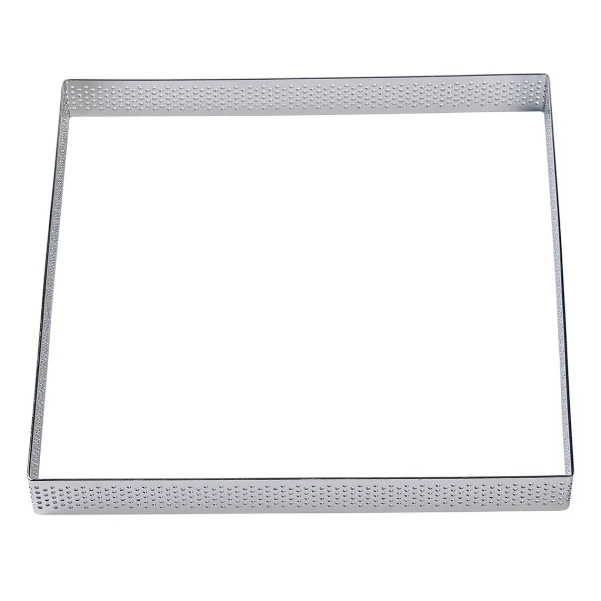 Clearance BrandNewCake Taartring RVS Vierkant Geperforeerd 17,5x2cm