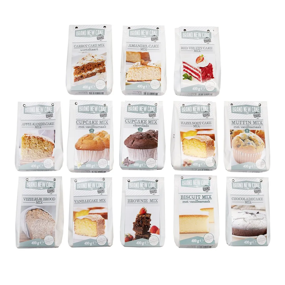 Clearance BrandNewCake Vezelrijk Broodmix 400g. Glutenvrij
