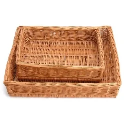 Clearance Overig Broodmand riet, 40x40x10 cm