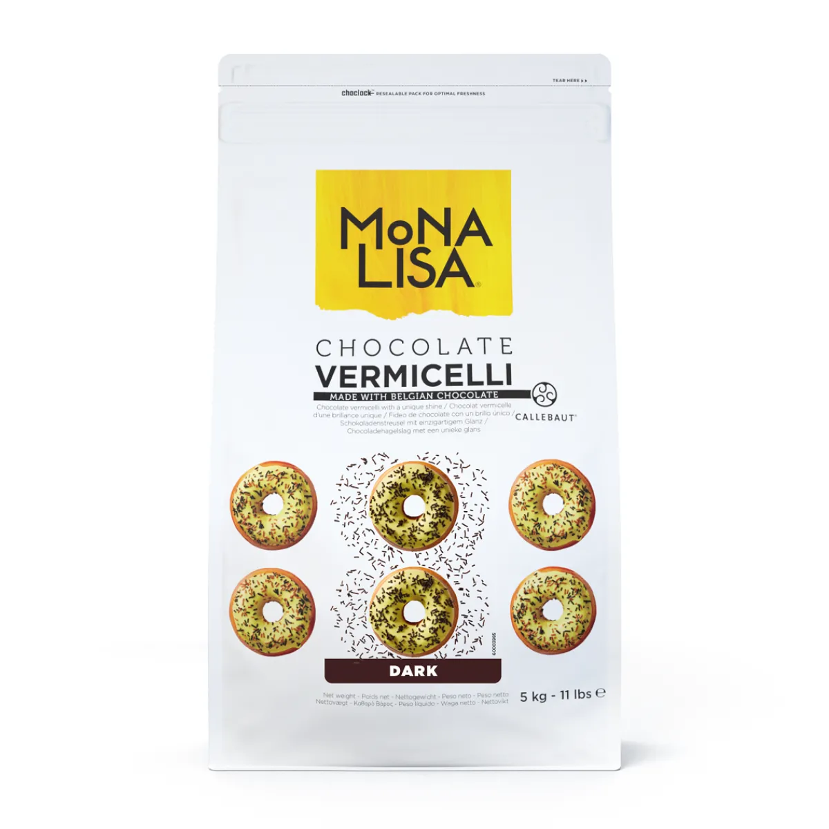 Outlet Callebaut Chocolade Vermicelli Puur 5kg
