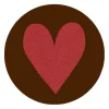 Sale Callebaut Chocoladedecoratie Munt met Hart 280st.**