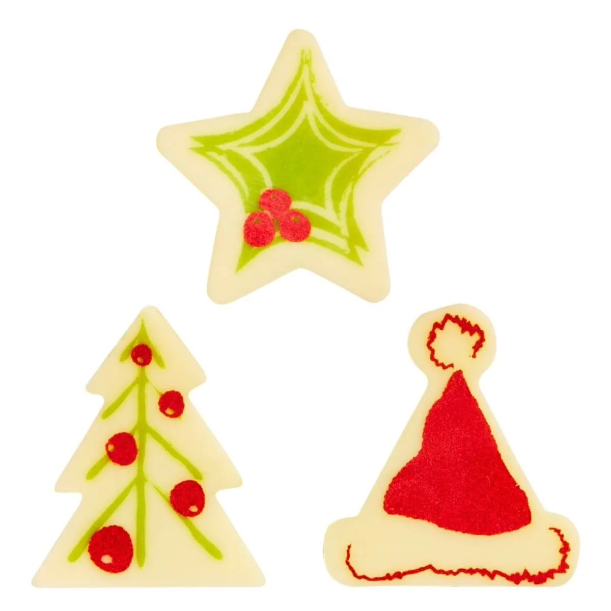 Outlet Callebaut Chocoladedecoratie Holly Christmas 126st