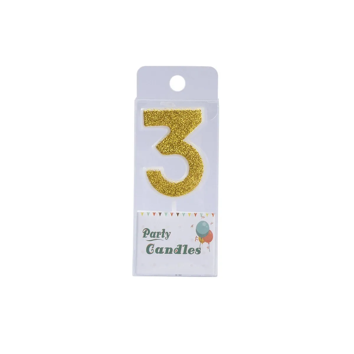 Clearance Overig Cijferkaars Goud Glitter #3
