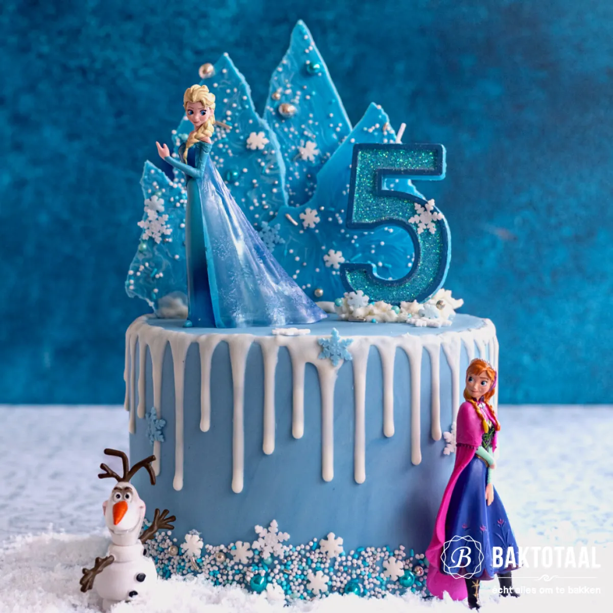 Best Culpitt Cijferkaars #5 Blauw met Glitter