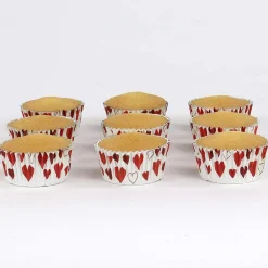 Outlet PME Cupcake Vormpjes Hartjes 30 stuks
