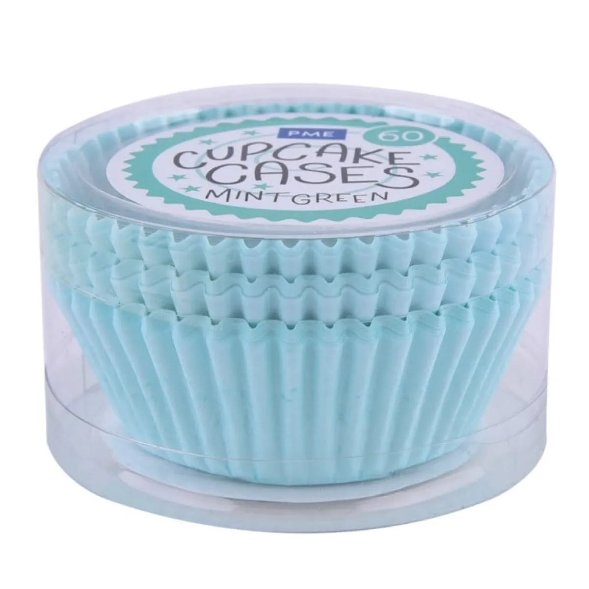 Sale PME Cupcake Vormpjes Mint Groen 60 stuks