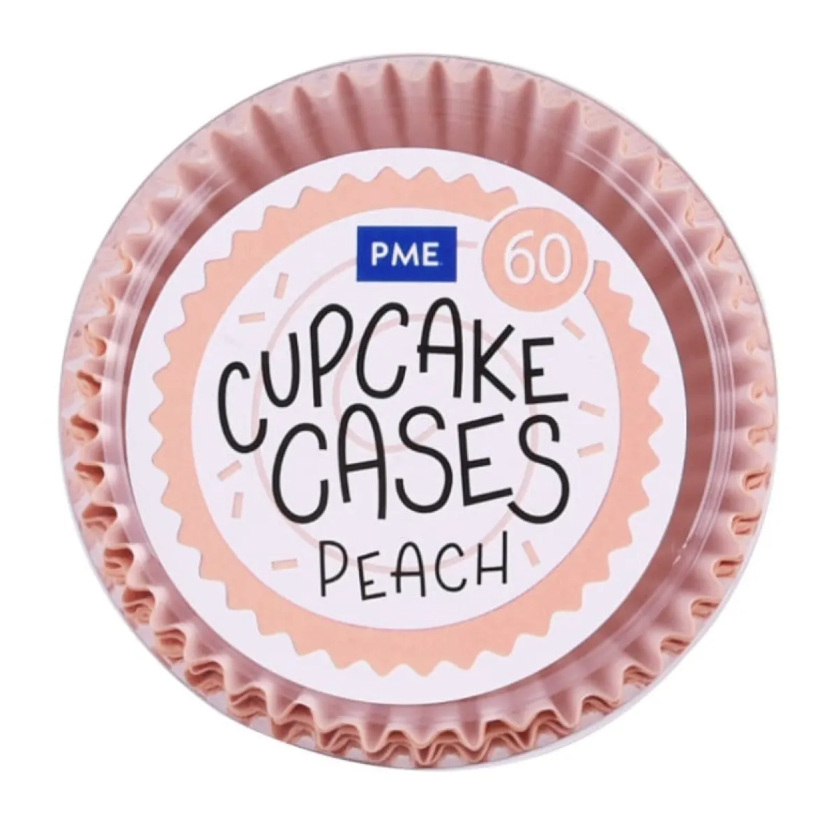 Best PME Cupcake Vormpjes Peach 60 stuks