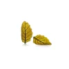Dobla Chocoladedecoratie Gebogen Blad Geel (144 stuks)