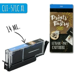New Prints on Pastry Eetbare Inkt Cartridge Blauw XL (CLI-571C)