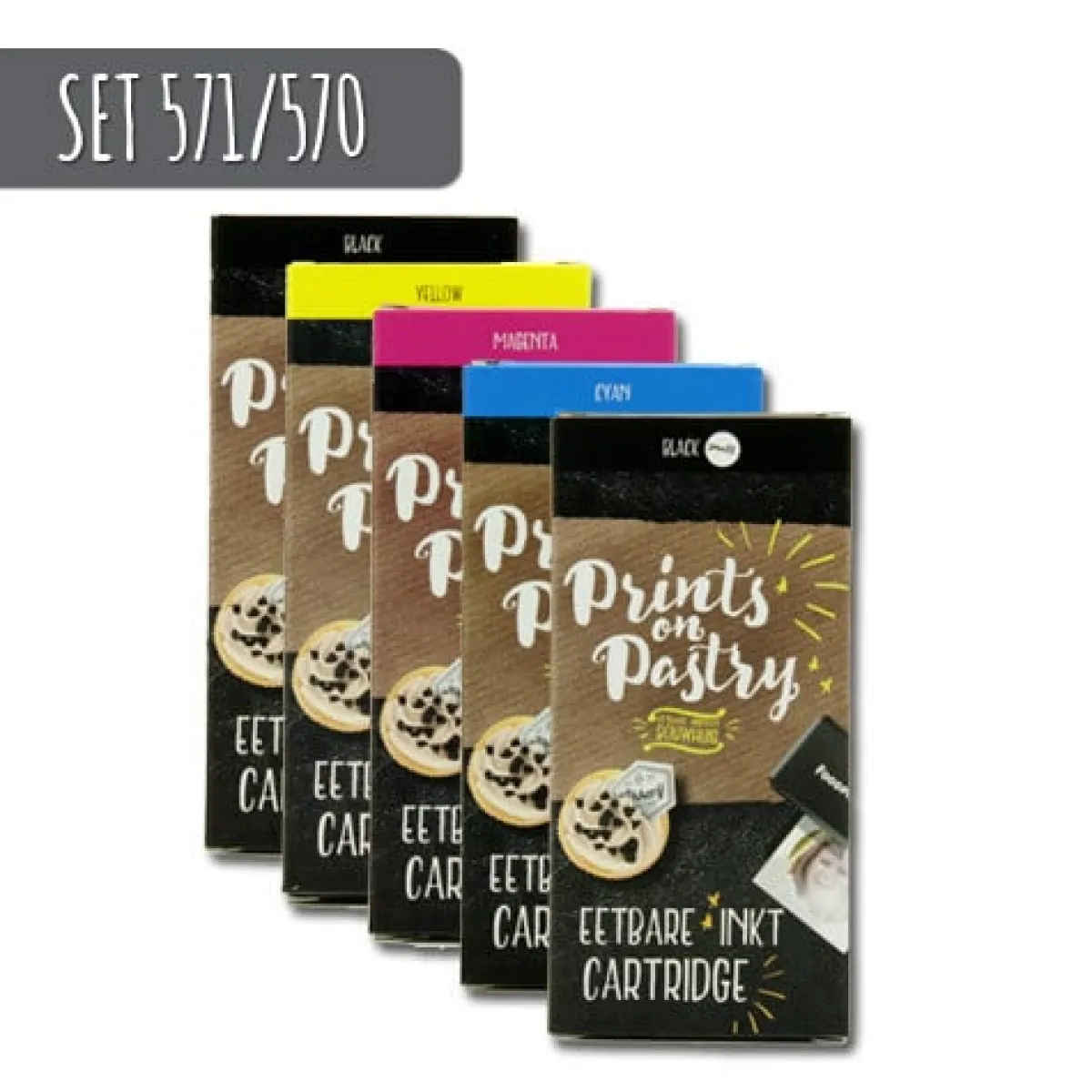 Online Prints on Pastry Eetbare Inkt Cartridge complete set XL (PGI570/CLI571)
