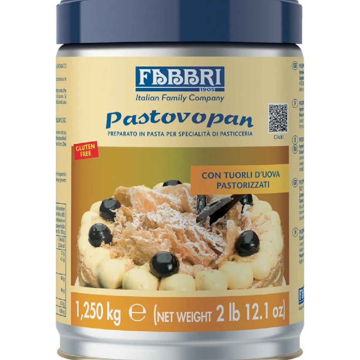 Hot Fabbri Pastovopan (gepasteuriseerd ei) 1,25kg