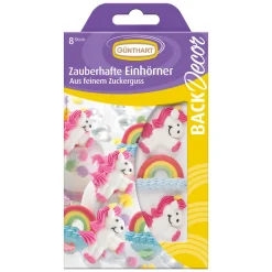 Best Günthart Suikerdecoratie Unicorn Regenbogen 8st.