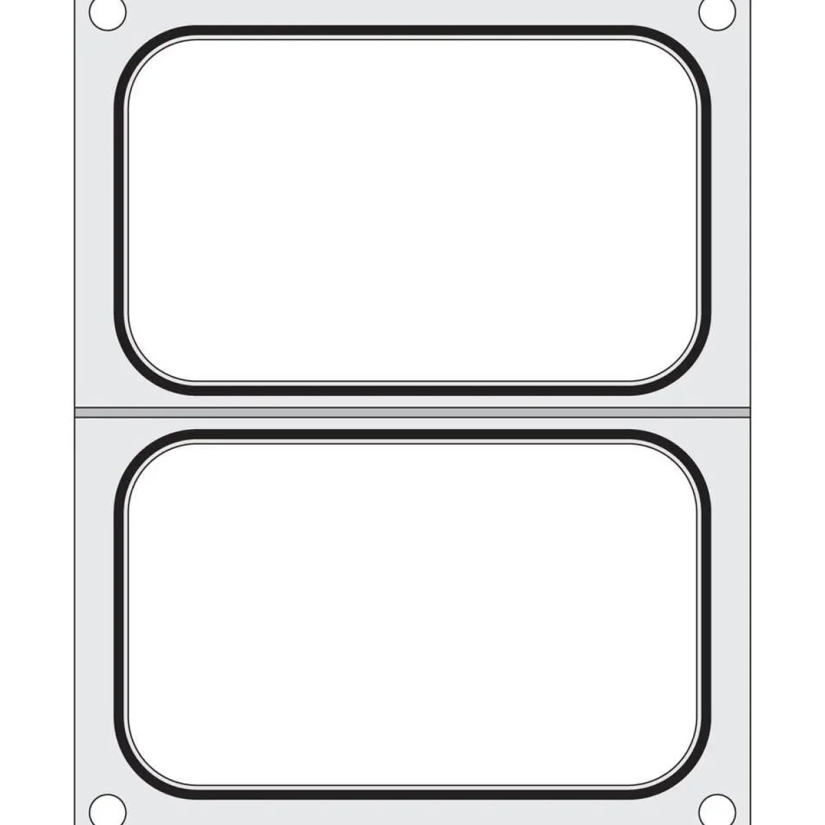 Clearance Hendi Traysealer matrix 2x container 178x113 mm