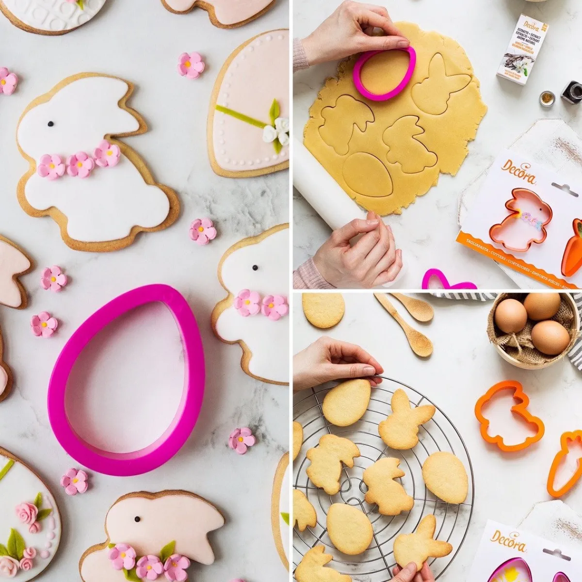 New Decora Koekjes Uitsteker Konijn en Ei