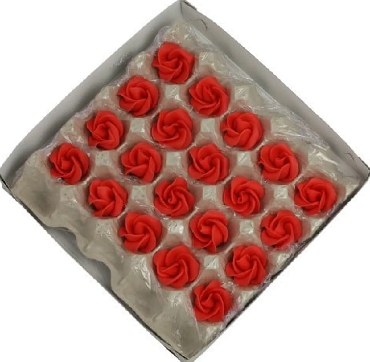 Discount Overig Marsepein rozen 6 blads 40mm 10 stuks, Rood Luxe
