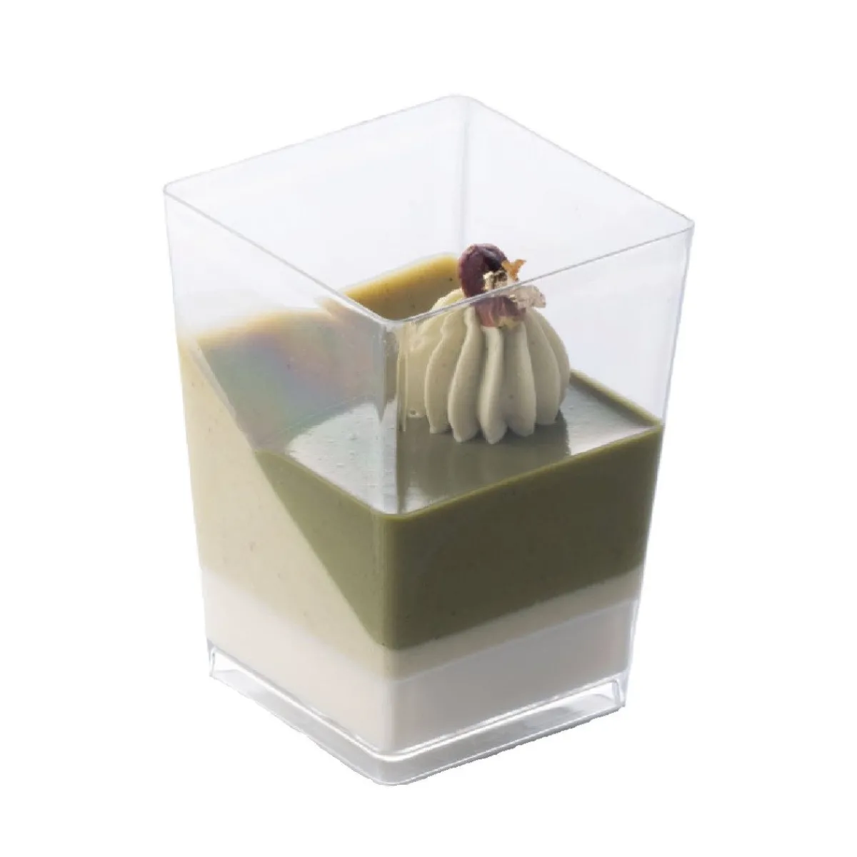 Hot Martellato Lepelgebak cups Vierkant (175 ml) / 100 stuks