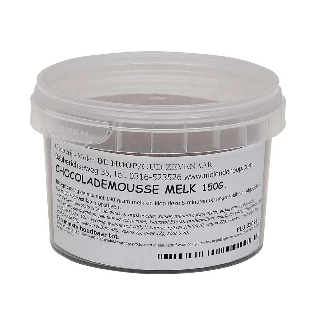 Best Molen de Hoop Bavarois Chocolademousse Melk 150gr