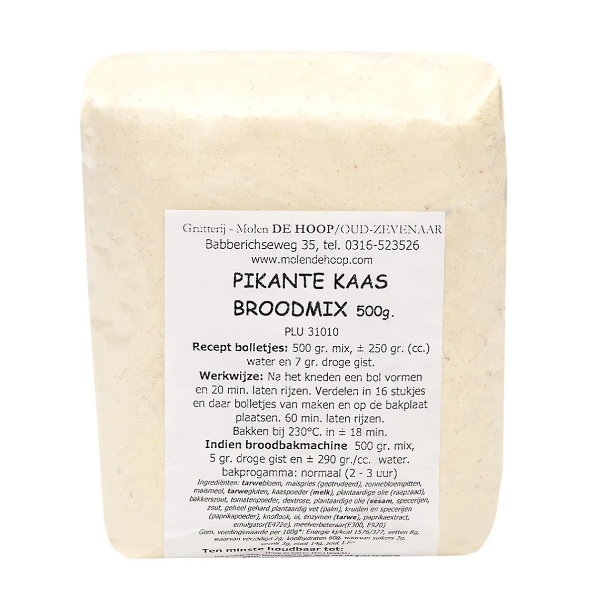 Hot Molen de Hoop Pikante Kaas Broodmix 500gr