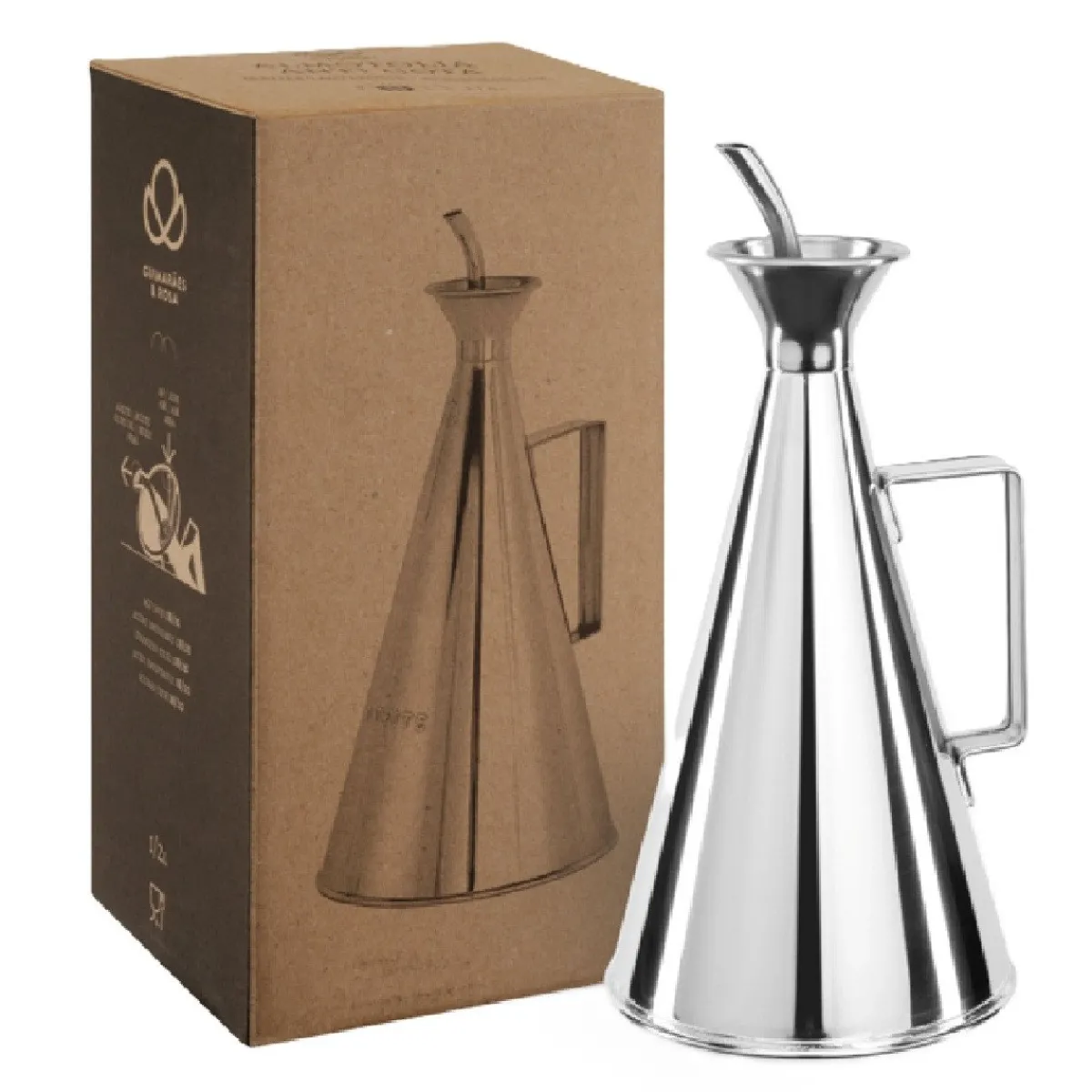 Online Overig No-drip Olie/Azijnfles RVS 0,5L