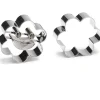 Patisse Uitstekers Smiley Bloem RVS 6cm 2-delig**