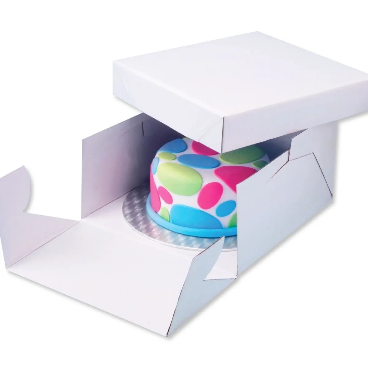New PME Cakeboard en doos rond 30x30x15 cm