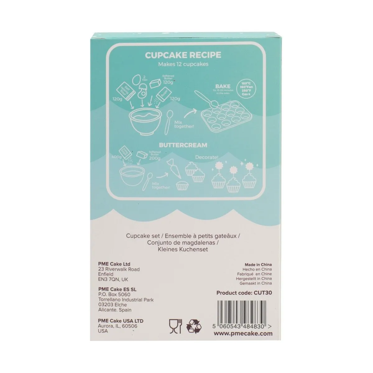 Outlet PME Cupcake Set Mermaid 24st.
