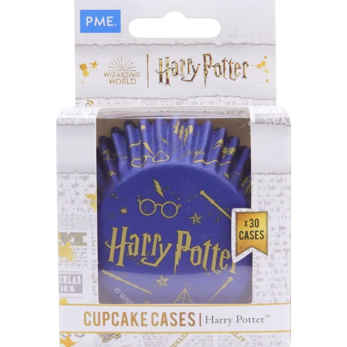 Outlet PME Harry Potter Cupcake Vormpjes Folie Goud Ø52mm 30st.