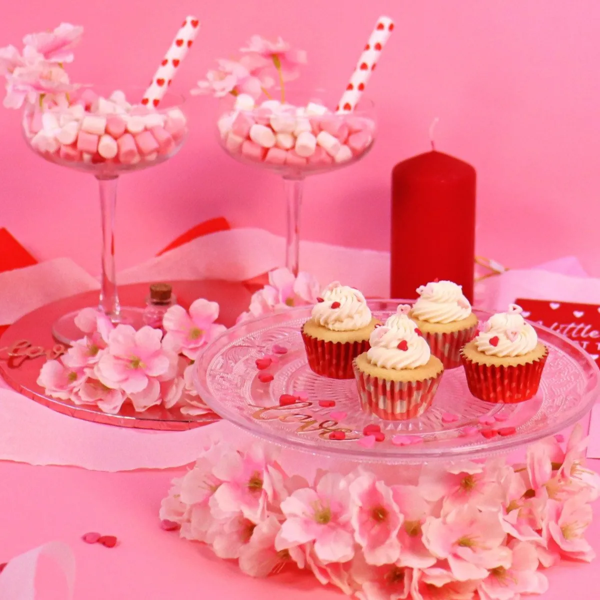 Clearance PME Mini Cupcake Vormpjes Liefdes Patronen Ø33mm 60st.