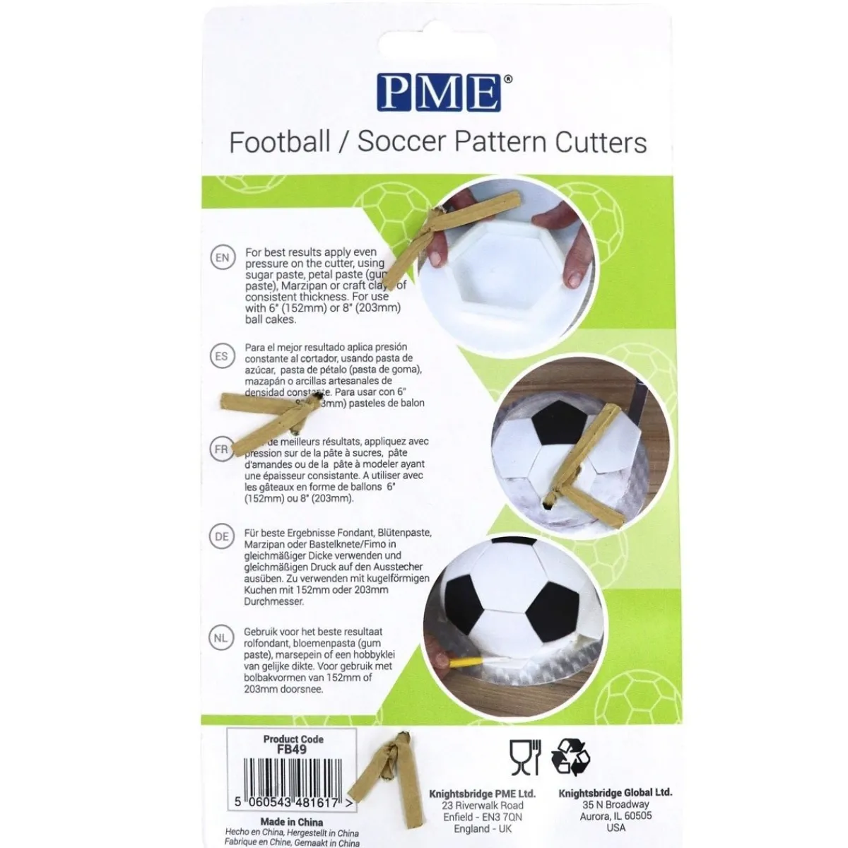 Hot PME Voetbal Patroon Uitsteker