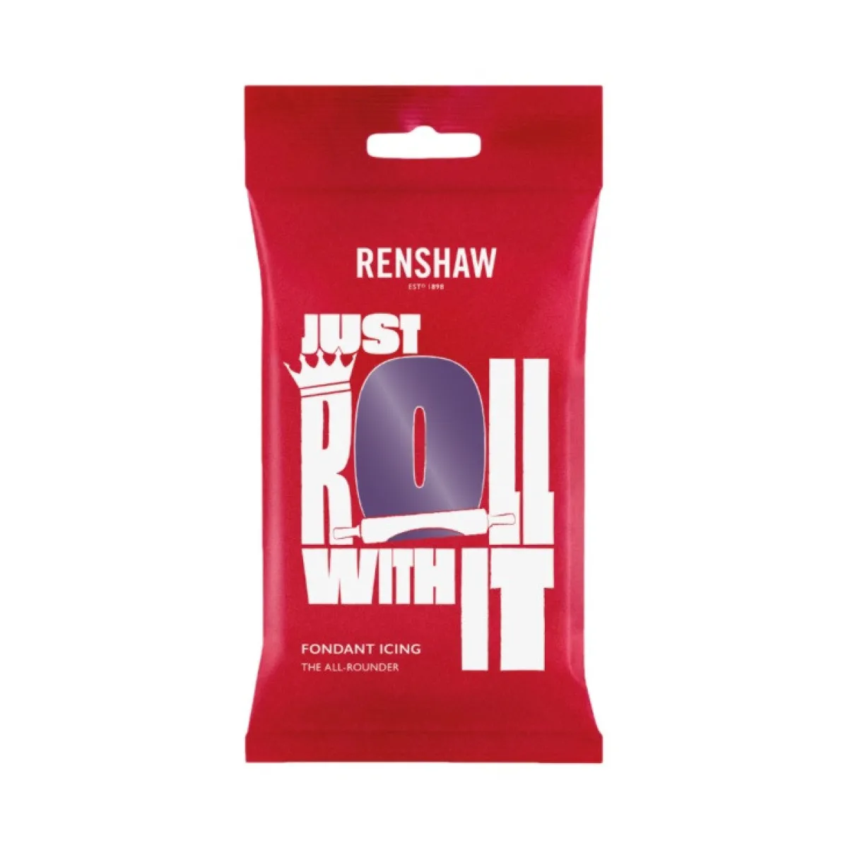 Outlet Renshaw Rolfondant Donker Paars 250g