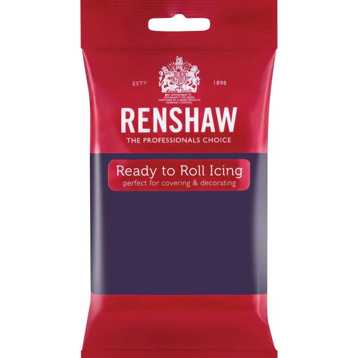 Outlet Renshaw Rolfondant Donker Paars 250g