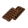 Discount Silikomart Siliconen Bonbonvorm Vlam 3D (15x) Ø2,7cm