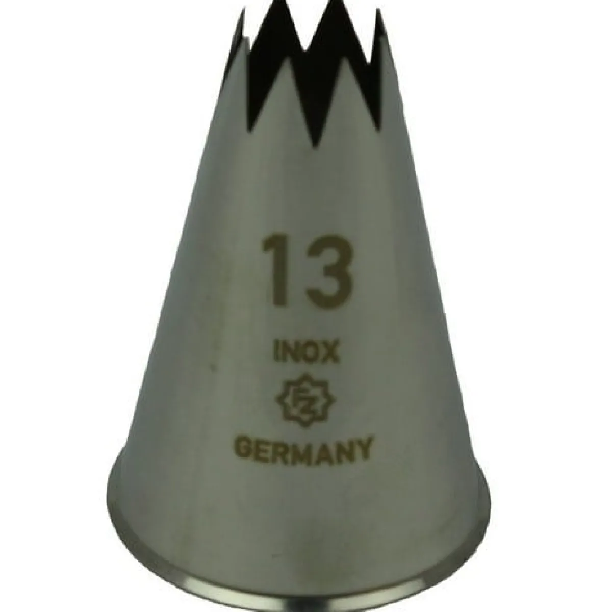 Hot Overig Spuitmondje gekarteld 8 Tands RVS 13mm