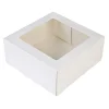 Best BrandNewCake Taartdoos met venster 21x21x9cm. Wit 50st