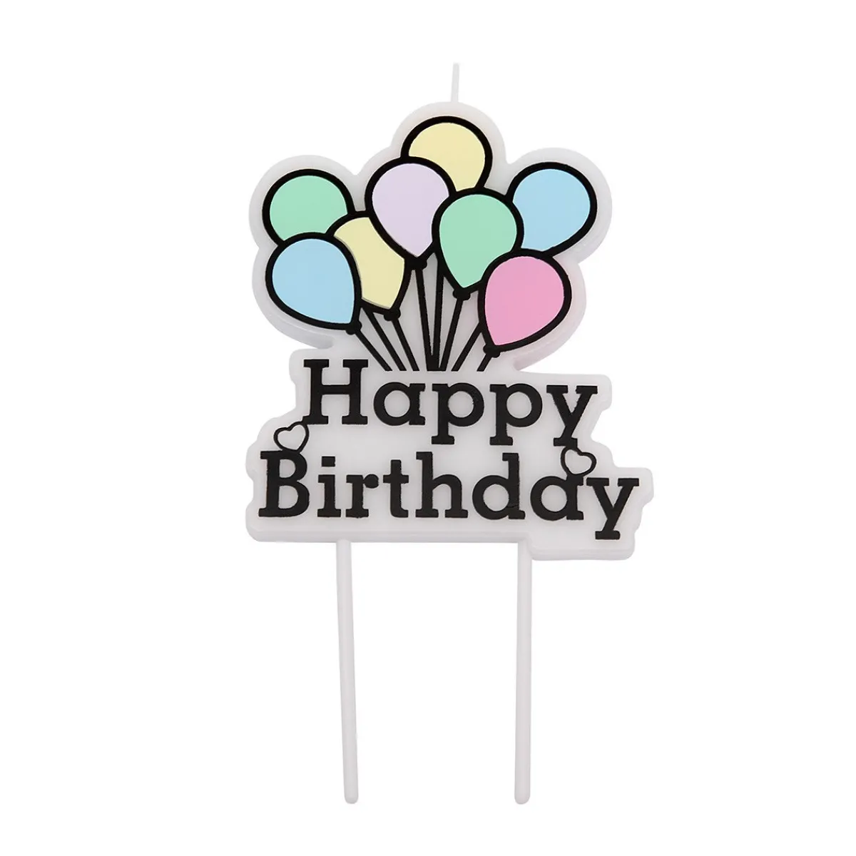 Clearance Overig Taartkaarsje Happy Birthday Ballonnen**