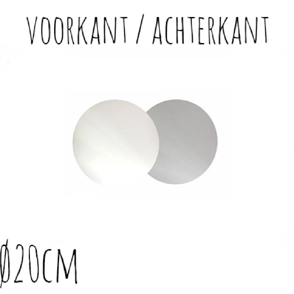 Online BrandNewCake Taartonderzetter Wit / Zilver Ø20cm 100st.