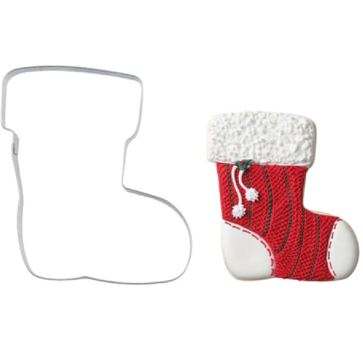 Clearance Uitsteker RVS Kerstsok**