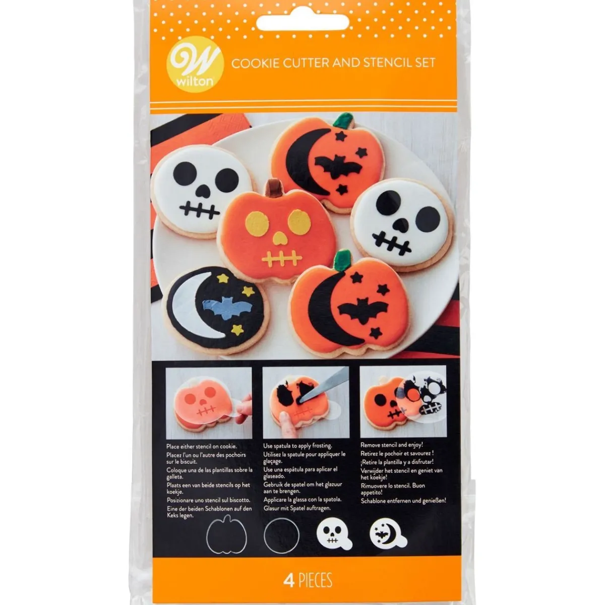 Online Wilton Uitsteker & Stencil Halloween Set/4